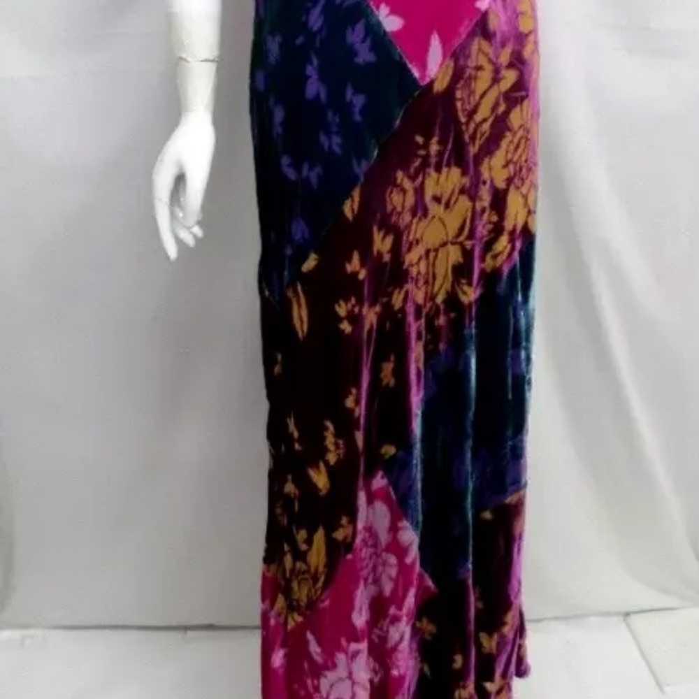 Johnny Was velvet  burnout Solstice Maxi Dress NWT (oversized) - Picture 11 of 12